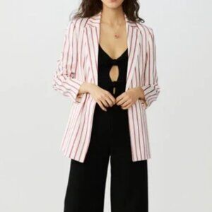 Maje Vimaly Striped Suit Jacket
